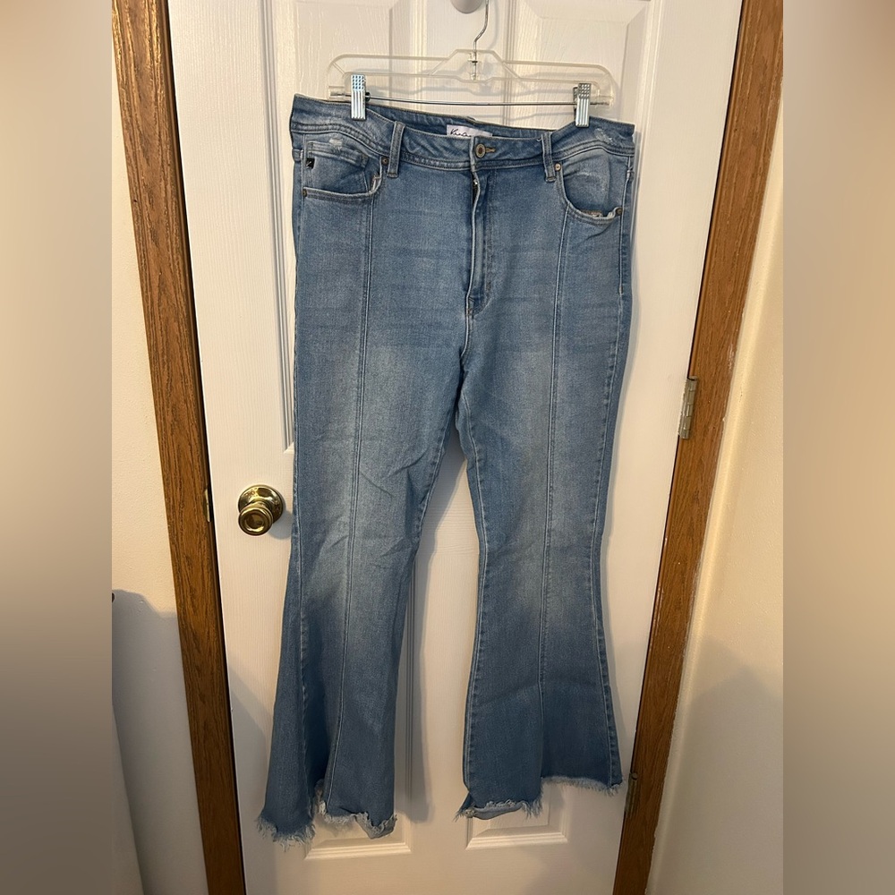 Kancan Distressed Flare jeans